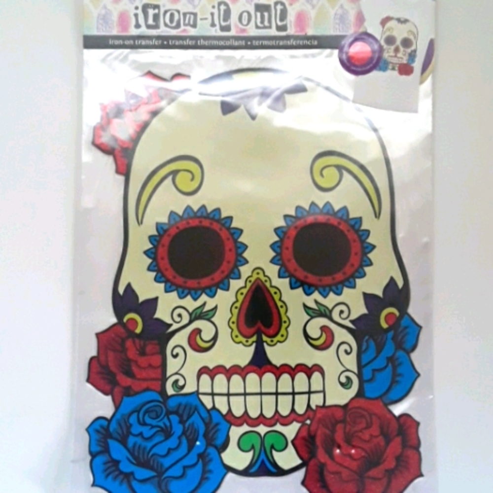 Day of Dead Iron On Transfer